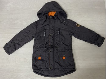 Куртка для хлопчика темно сіра (419)